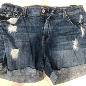7 for All Mankind  MID ROLL DENIM SHORTS